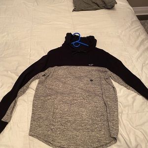 black and grey hollister hoodie